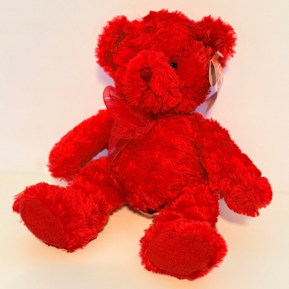 Russ‎ Berrie Scarlet Red Teddy Bear Plush Stuffed Animal